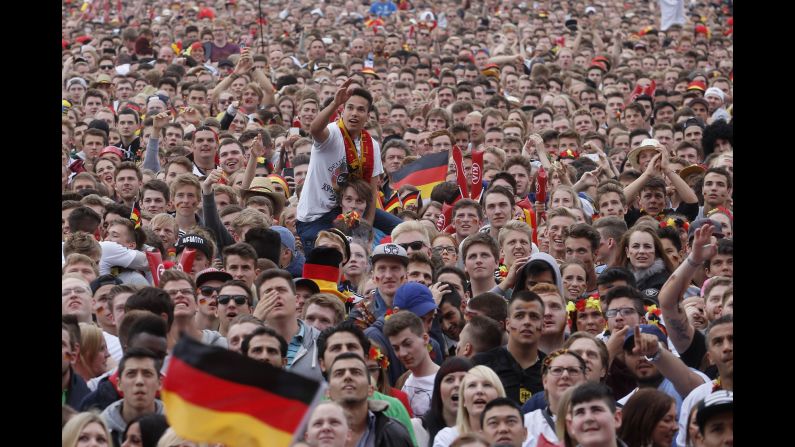 Fans gather in Hamburg, Germany, to watch the game. <a href="index.php?page=&url=http%3A%2F%2Fwww.cnn.com%2F2014%2F06%2F15%2Ffootball%2Fgallery%2Fworld-cup-0615%2Findex.html">See the best World Cup photos from June 15. </a>