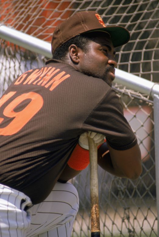 Gwynn, seen here in 1989, played his entire 20-year career with the San Diego Padres.