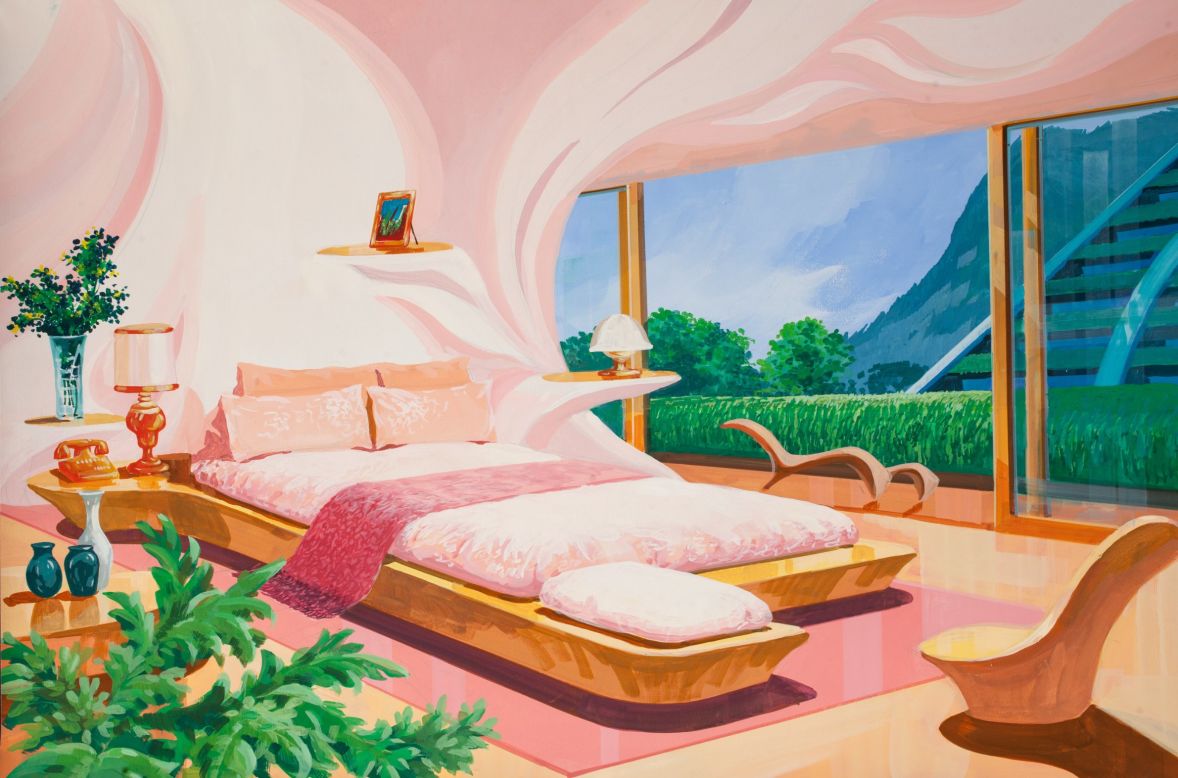 On the inside, The Bird's Nest caters for North Korean visions of luxury and relaxation.