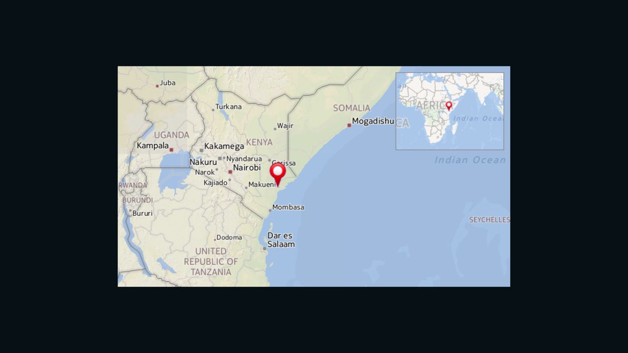 Map: Mpeketoni, Kenya