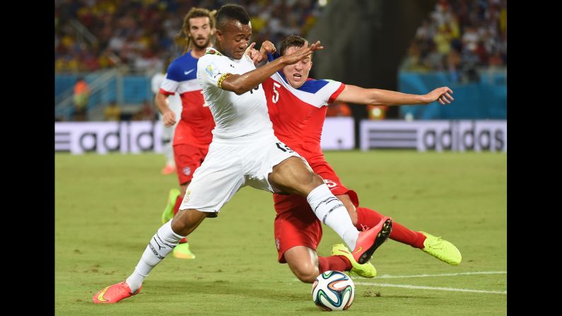 The U.S won its opening match against Ghana following a titanic tussle against the team which ended its dream in 2010. Clint Dempsey's early strike was canceled out by Andre Ayew's 82nd-minute equalizer. But with four minutes remaining, substitute John Brooks headed home the winning goal.