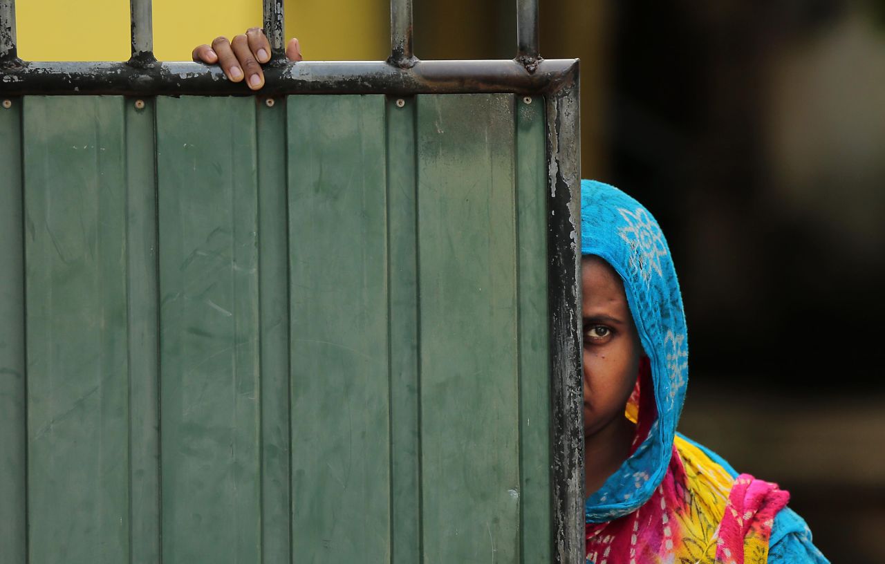 A Muslim woman in the aftermath of clashes in Aluthgama. The U.S. Embassy in Sri Lanka condemned the violence, which followed a rally by Buddhist hardliners days after an alleged altercation between a Muslim driver and a Buddhist monk and his driver.