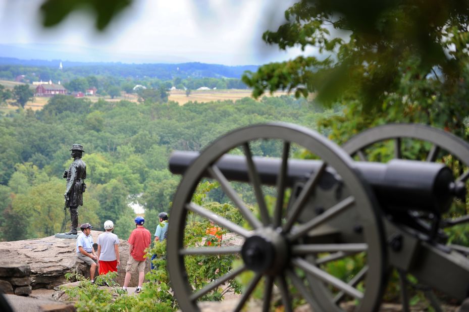 The site of the U.S. Civil War's bloodiest battle, Gettysburg National Military Park in Pennsylvania, was ninth on TripAdvisor's Top World Landmarks rankings and first in the Top U.S. Landmarks rankings. 