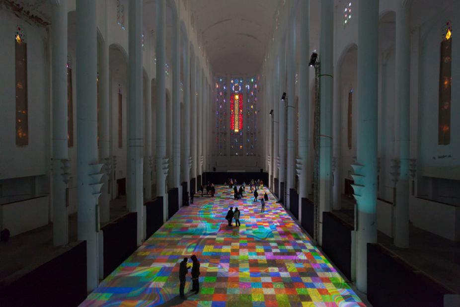"Magic Carpets" at the Sacre Couer Cathedral in Casablanca