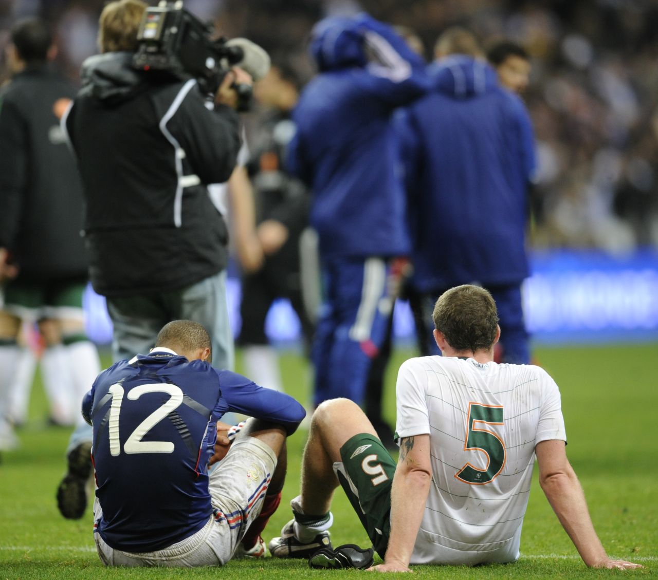 Thierry Henry sank Irish hopes of reaching the World Cup in Maradona-esque style. The striker handled the ball in the buildup to William Gallas' goal in a 1-1 second-leg draw in Paris, earning France a 2-1 aggregate playoff win and a place at the 2010 World Cup.