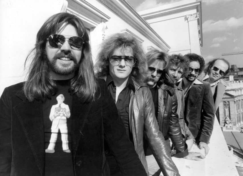 Bob Seger first recorded "Turn the Page" as a solo artist, but the 1976 live version with the Silver Bullet Band (Seger in front, pictured in 1977) is the classic rock radio staple. 