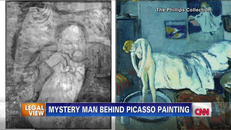 Unknown Work Found Beneath Early Picasso Masterpiece CNN   140617140335 Lv Intv Picasso Painting Hidden Man 00004324 