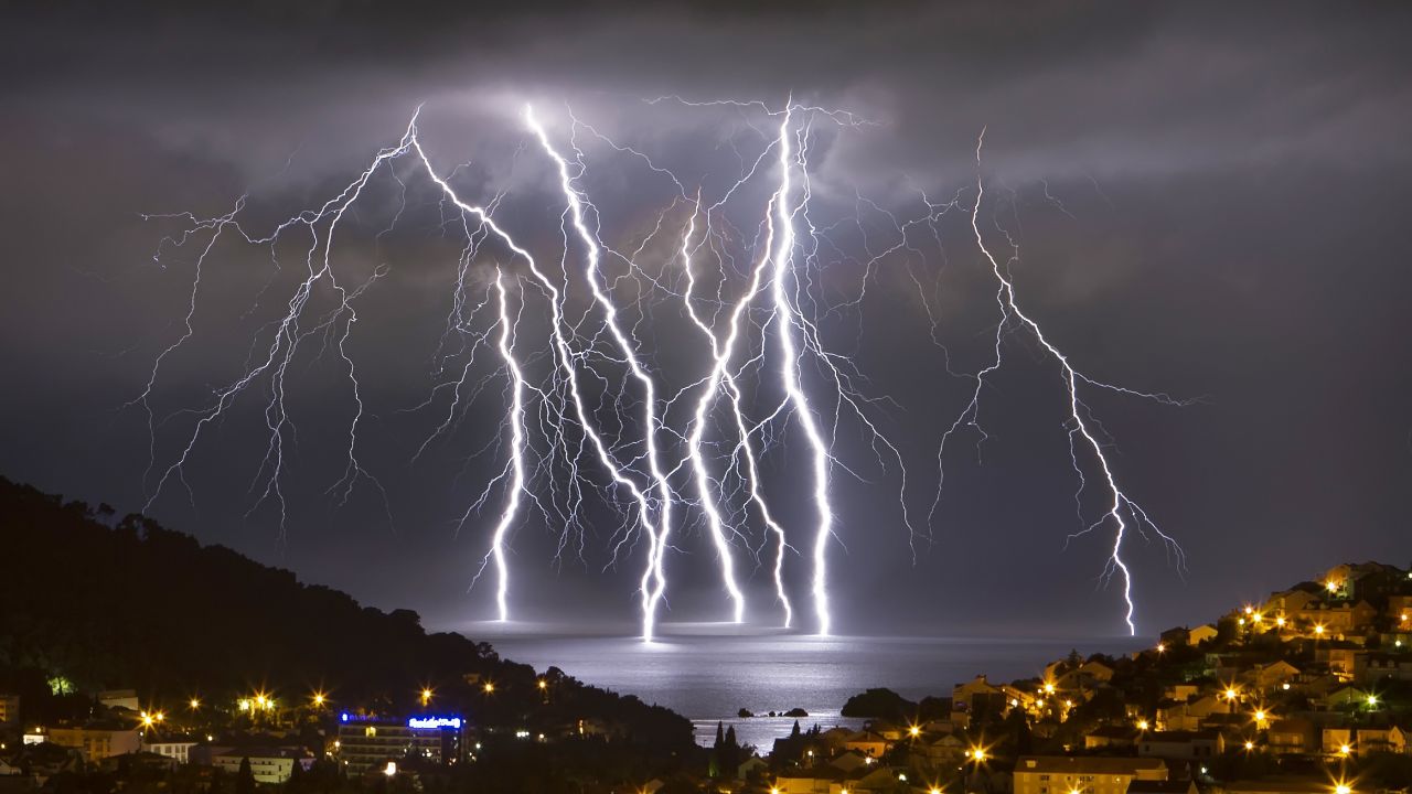 Several severe thunderstorms came through the oceanfront city of Dubrovnik, Croatia, in June.<a href="http://ireport.cnn.com/docs/DOC-1144291"> Boris Basic</a>, who snapped this photo, said the storms also brought hail and flash flooding. "It was intense experience," he said.