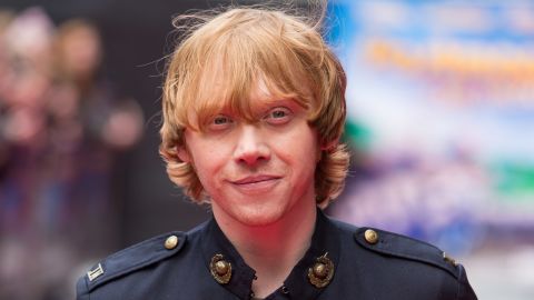 Rupert Grint attends the World Premiere of "Postman Pat" in May 2014 in London, England. 