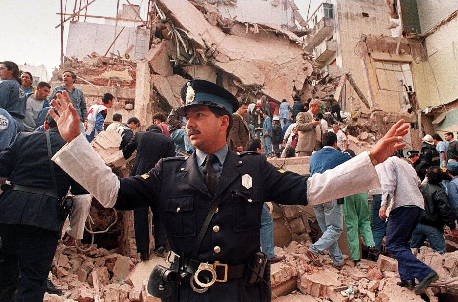On July 18, 1994 a bomb at the Jewish Community Center in Buenos Aires killed 85 people and wounded 300.