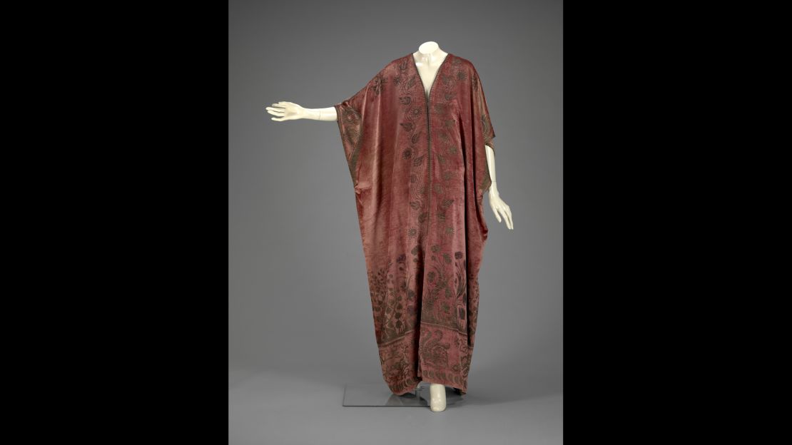 A 20th-century caftan of silk velvet by Mariano Fortuny y Madrazo at the Indianapolis Museum of Art.