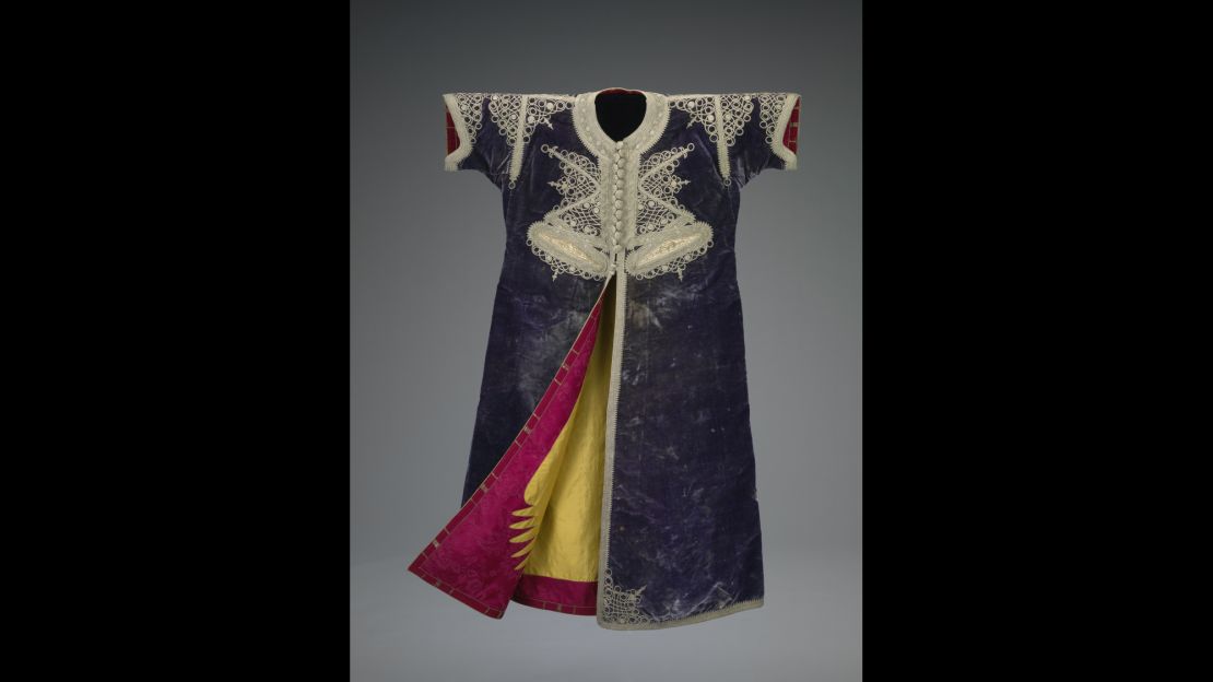 A Moroccan "bride's caftan" from 1800-50 at the Indianapolis Museum of Art.