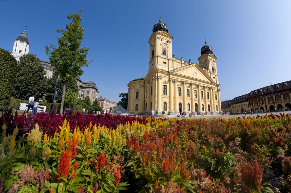 From the west tower of the city's largest church there's a grand overview of Debrecen and its surroundings -- a vast sea of grassland stretching across the Carpathian Basin.