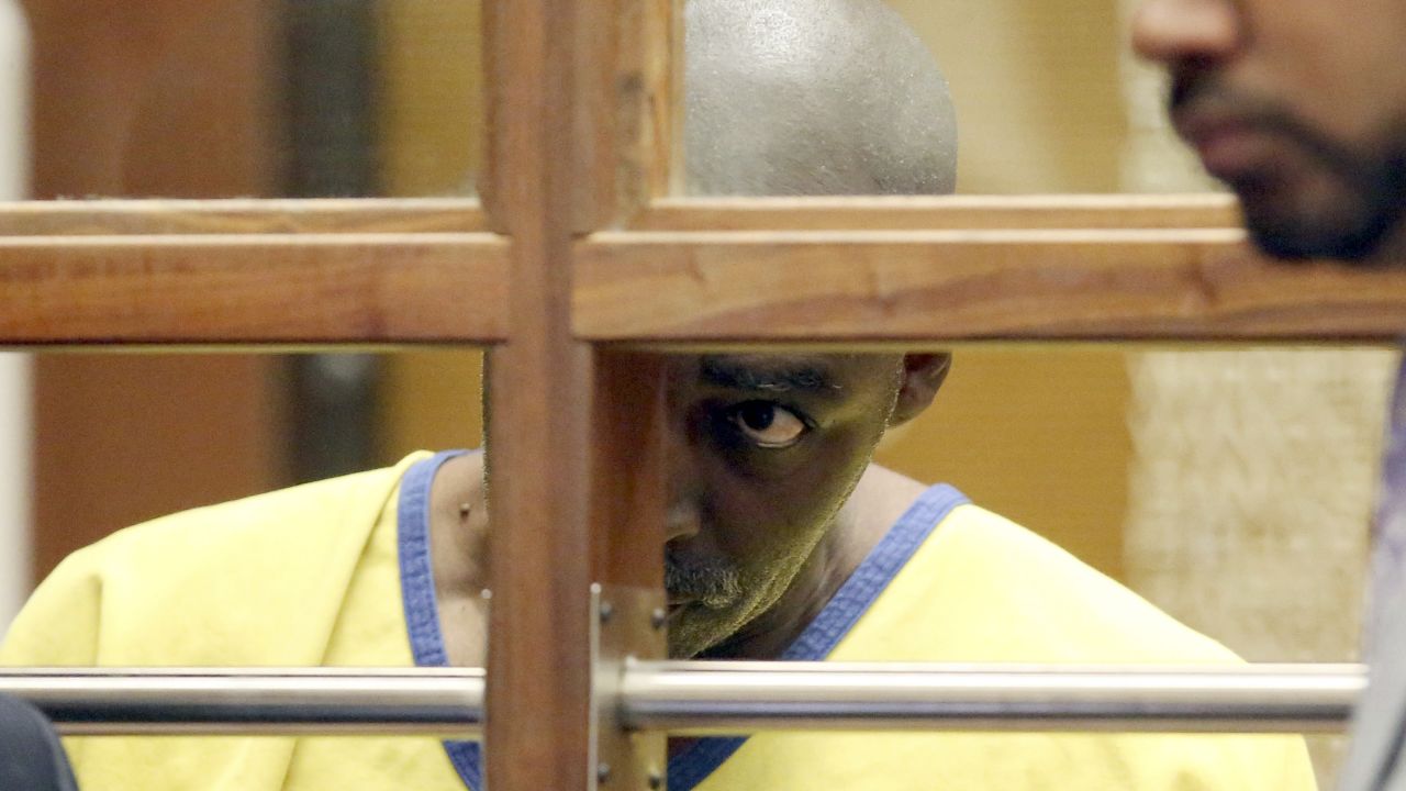 Actor Michael Jace appears in court in Los Angeles on Wednesday. He has been charged in the shooting death of his wife.