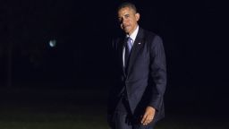 U.S. President Barack Obama exits Marine One on the South Lawn and walks toward the White House on June 17, 2014 in Washington, DC. Obama traveled to Pittsburgh to deliver remarks on the economy and then to New York City for DNC fundraising events on Tuesday.