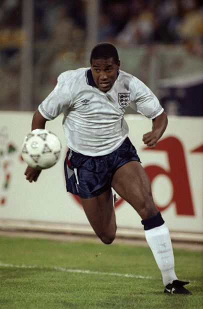 It was the England team's official song for the 1990 World Cup in Italy that provided winger John Barnes with the chance to feature on a No. 1 record. The Liverpool star performed a rap on the single "World in Motion," a song which would help to revive football in the country.