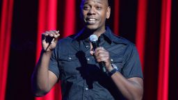 NEW YORK, NY - JUNE 18:  Dave Chappelle performs onstage at Radio City Music Hall on June 18, 2014 in New York City.  (Photo by Kevin Mazur/WireImage)