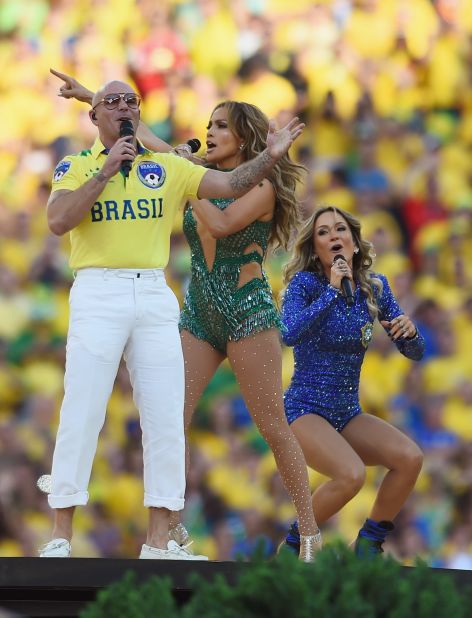 The official song of the 2014 World Cup is "We Are One," which was recorded by Pitbull, Jennifer Lopez and Claudia Leitte. The trio performed together at the tournament's opening ceremony in Sao Paulo.