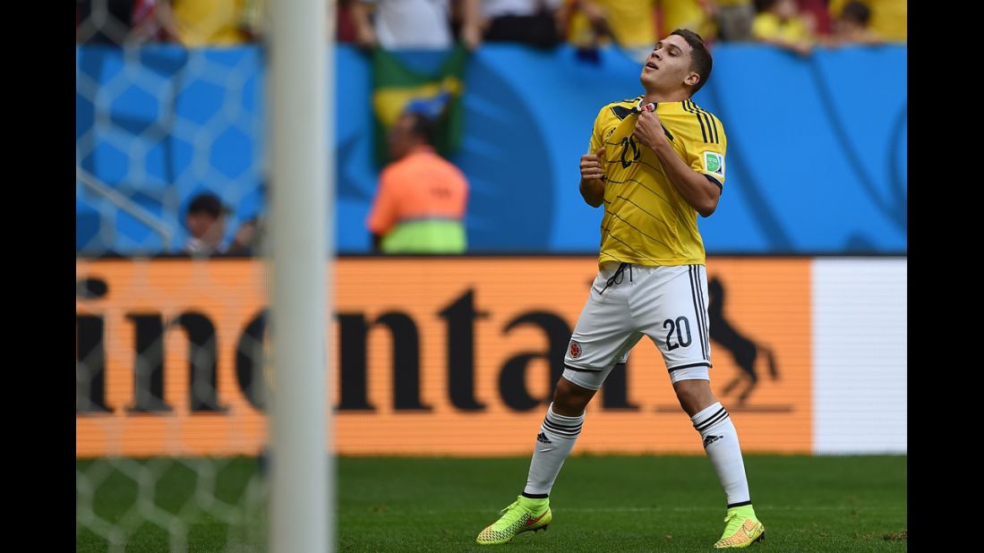 Juan Fernando Quintero gave Colombia a 2-0 lead with his goal in the second half.