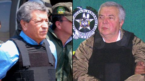 Brothers Miguel Rodriguez Orejuela, seen in 2005 at left, and Gilberto Rodriguez Orejuela, seen in 2004, were convicted to 30-year prison sentences and ordered to forfeit $2.1 billion in assets.