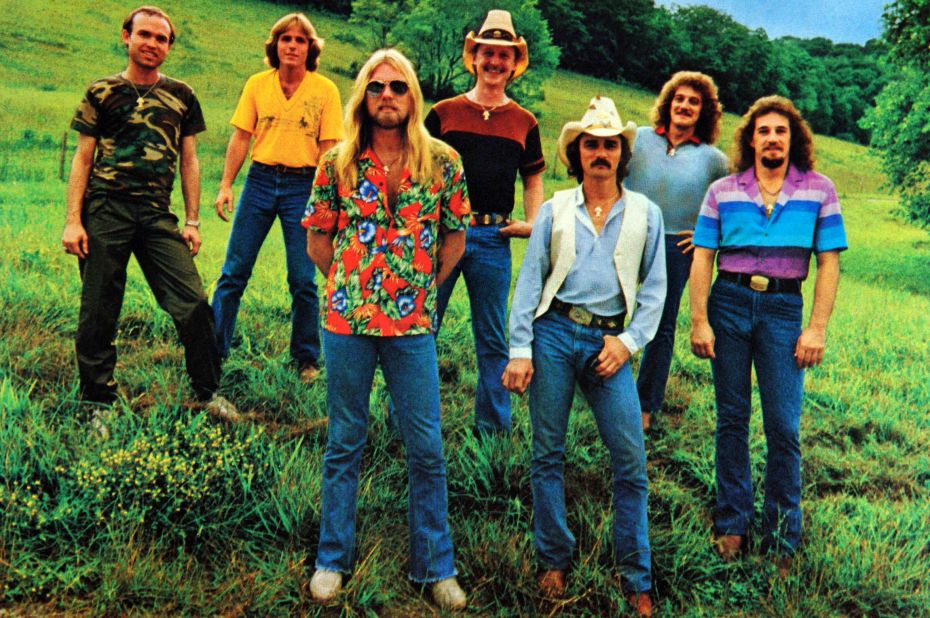 Out standing in their field, the Allman Brothers Band's "Ramblin' Man" includes a line about being born in the back seat of Greyhound Bus and one of the most memorable guitar solos in rock history.