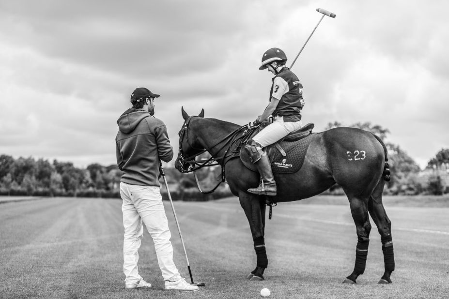 CNN's Alysen Miller is given a few pointers on how to better her polo handicap of -1 by one of the world's best.