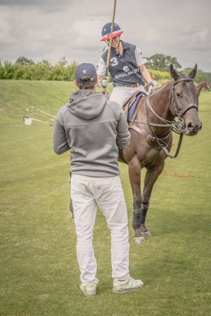 "It's all about feeling comfortable," Pieres told Alysen. "If you don't feel comfortable on the horse you will not be able to hit the ball."