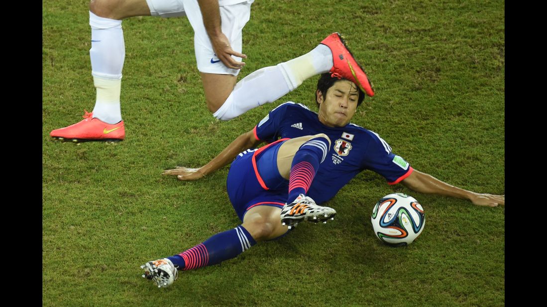 Japan defender Atsuto Uchida in action.
