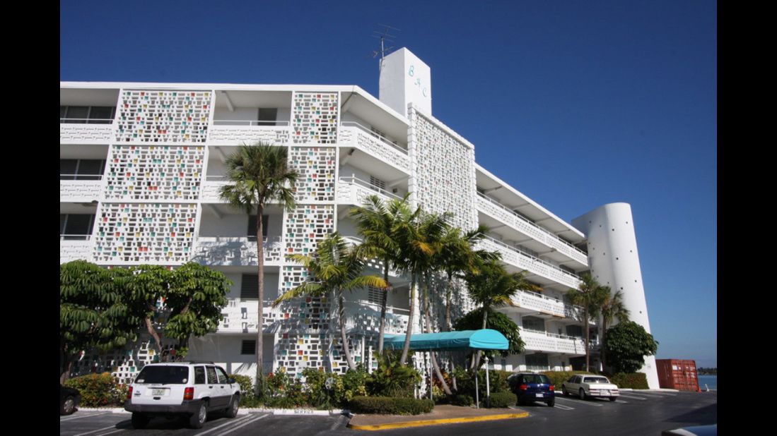 Bay Harbor's East Island in Miami, Florida, features a collection of Miami Modern buildings, a style of architecture popular from 1945 until the mid 1960s.  Development proposals threaten the area with demolition.