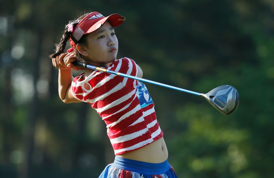 Lucy Li, the youngest player to qualify for the U.S. Women's Open, finished her first round with an eight-over-par 78, at Pinehurst on Thursday.