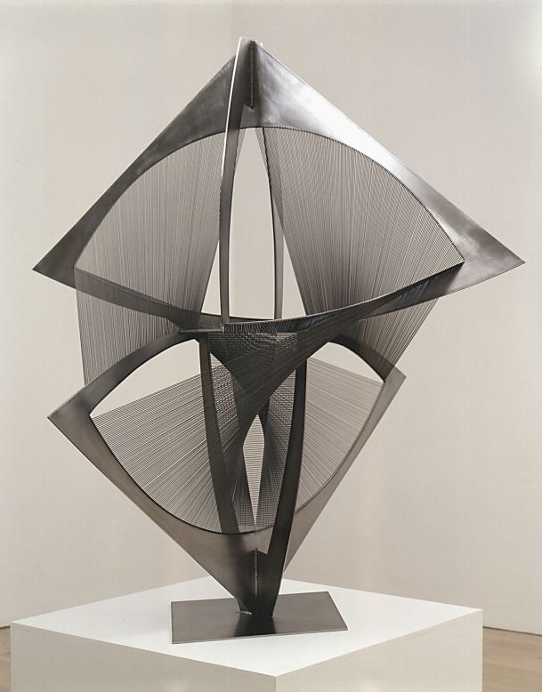 <em>"Torsion, Variation" (1974, 1975) by Russian artist Naum Gabo</em><br /><br />Organizers pride themselves on being on the pulse of the latest trends in the art world, and are keen to include new, experimental works: "It's clear that digital art is becoming more and more interesting in time. We will find a way to integrate it in the fair, and showcase the work of these artists who are digital natives," says Spiegler. The work shown here is by Russian artist <a href="http://www.naum-gabo.com/" target="_blank" target="_blank">Naum Gab</a>o, a pioneer of constructive sculpture.