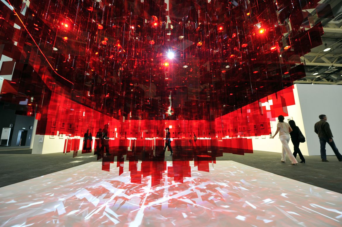 <em>"Continuel Mobile - Sphere rouge" (2001 - 2013) by French-Argentinean artist Julio Le Parc</em><br /><br />The Unlimited sector is where works whose size transcends the limits of a traditional art fair booth are housed, and their full scale and impact can be taken in.