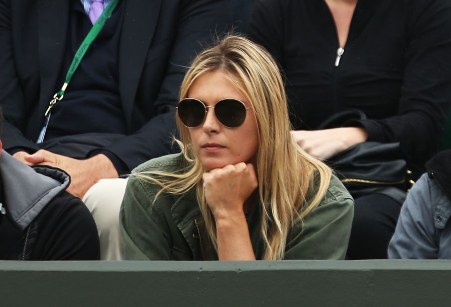 That defeat gave Sharapova the chance to support her boyfriend Grigor Dimitrov, who also lost in round two.