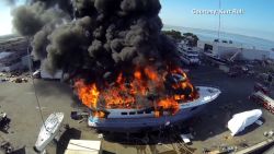 $17 million yacht goes up in flames_00003817.jpg