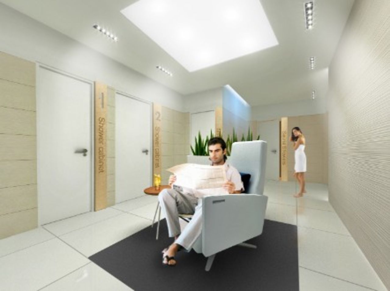 The airline has added new shower suites, too. Courtesy Finnair.