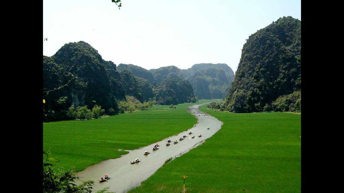 Vietnam's Trang An Scenic Landscape Complex is a mix of spectacular nature and human development. Naturalists can enjoy the peaks, cliffs and valleys, while some caves have evidence of human life dating back nearly 30,000 years. The site also includes Hoa Lu, the country's 10th- and 11th-century capital. 