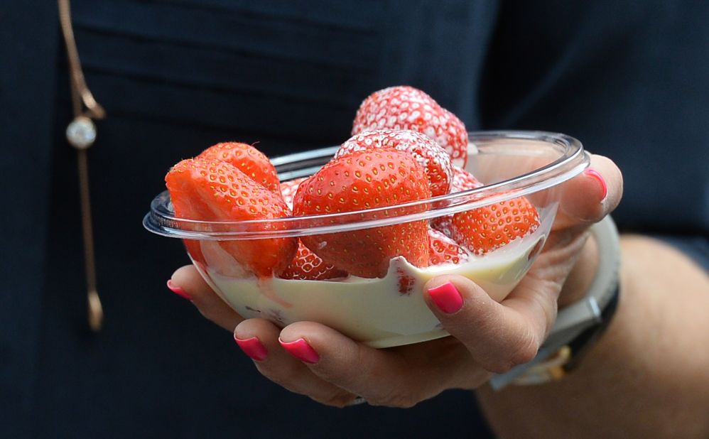 Wimbledon would not be Wimbledon without strawberries and cream. The tasty treat is at the center of this most traditional tennis tournament. 