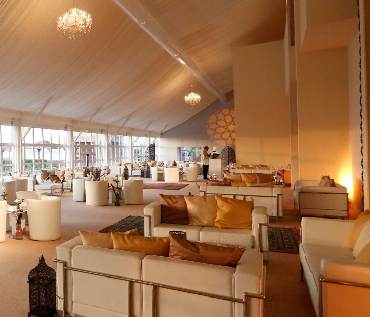 The Mega Tent pavilion at the Emirates Palace, Abu Dhabi, can serve up to 1,200 diners per day. The menu takes up to three months to prepare.