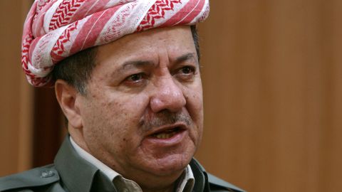 Massoud Barzani, the head of the Kurdistan Regional Government.
