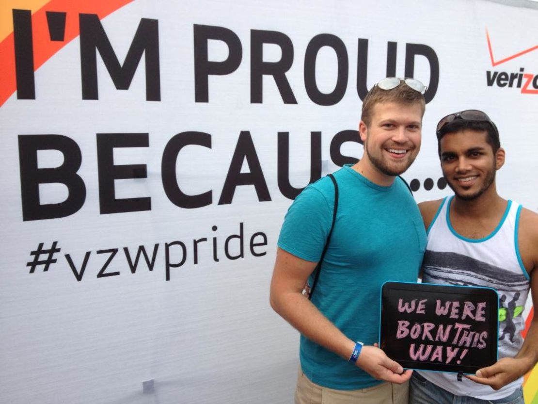 South Carolina still forced Ryan Wilson, left, and his husband, Shehan Welihindha, to file separate tax returns.