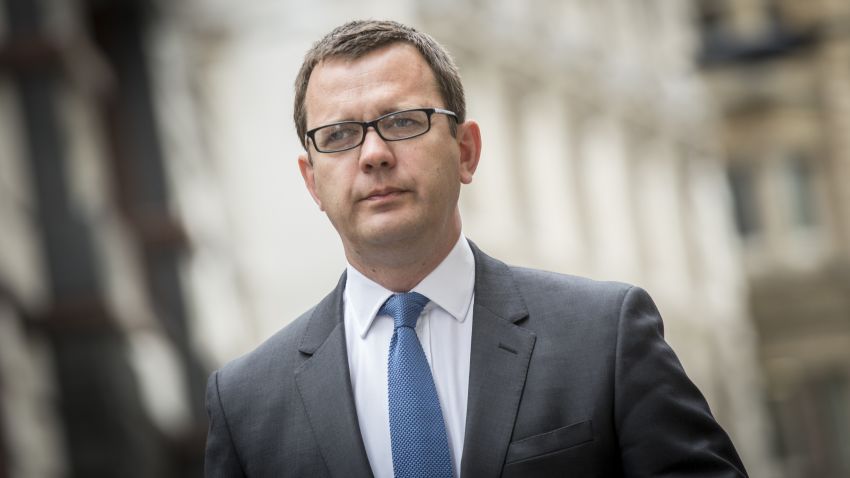Former government director of communications and News Of The World editor Andy Coulson arrives at Old Bailey on June 23, 2014 in London, England.
