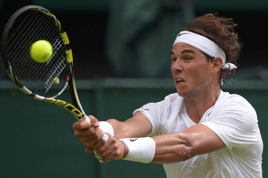 Rafael Nadal started his 2014 Wimbledon campaign with a win as he came from a set down to defeat Martin Klizan 4-6 6-3 6-3 6-3 on Centre Court.