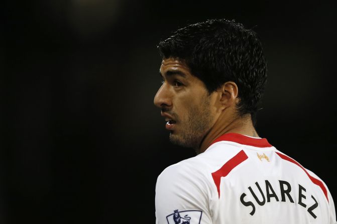 Uruguay striker Luis Suarez, who plays his club football with Liverpool, has been accused of biting Italy defender Giorgio Chiellini during a World Cup match on Tuesday, June 24. Suarez has already been banned twice in his career for biting.