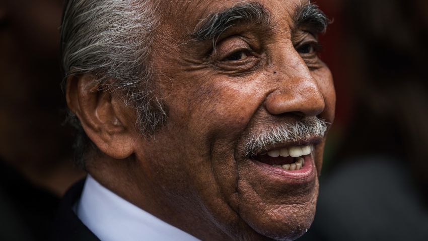 NEW YORK, NY - JUNE 24:  Rep. Charlie Rangel (D-NY) speaks to the media after voting in the Democratic Primary for the 13th congressional district of New York on June 24, 2014 in the Harlem neighborhood of New York City.   The 84-year-old congressman faces a tight Democratic primary election against state Sen. Adriano Espaillat.  (Photo by Andrew Burton/Getty Images)