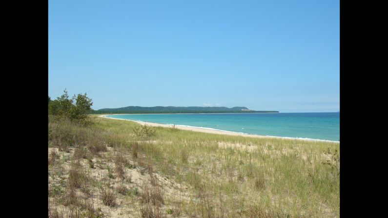 For a lovely lakefront beach, try Good Harbor Bay at Michigan's Sleeping Bear Dunes National Lakeshore.