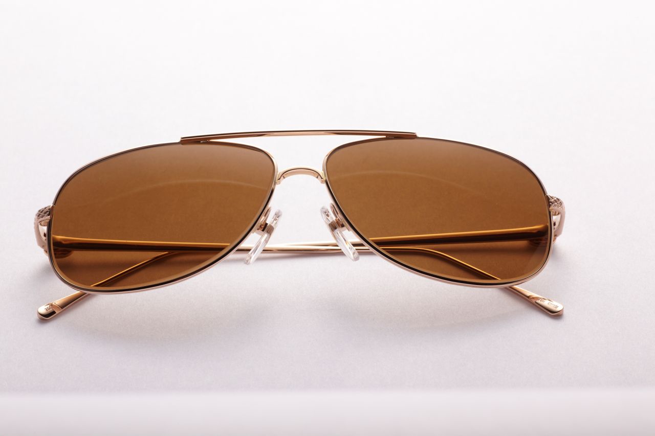 With frames of white gold and a reassuringly solid box designed to fit perfectly into the center console of your Bentley, the company's Mulsanne B-001 WG sunglasses are the perfect reason to buy the car too. 