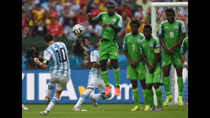 Lionel Messi scored twice during Argentina's 3-2 victory over Nigeria. The Barcelona forward was in unstoppable form but Nigeria refused to yield with Ahmed Musa hitting a double of his own. The five-goal thriller ended with both teams progressing into the last 16.