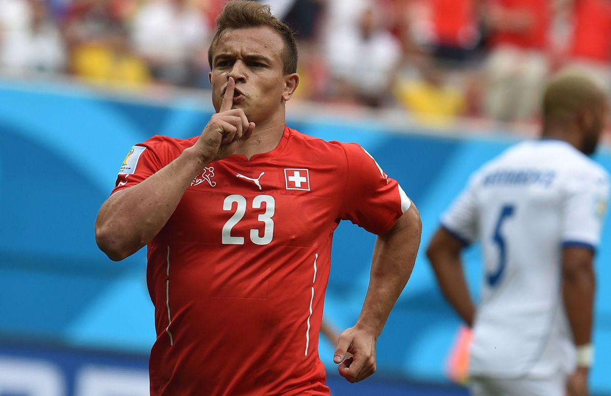 Stoke City has broken its club transfer record to sign Xherdan Shaqiri from Inter Milan for $18.7 million. The Switzerland international, who has inked a five-year contract, spent just seven months at Inter after joining from Bayern Munich in January.