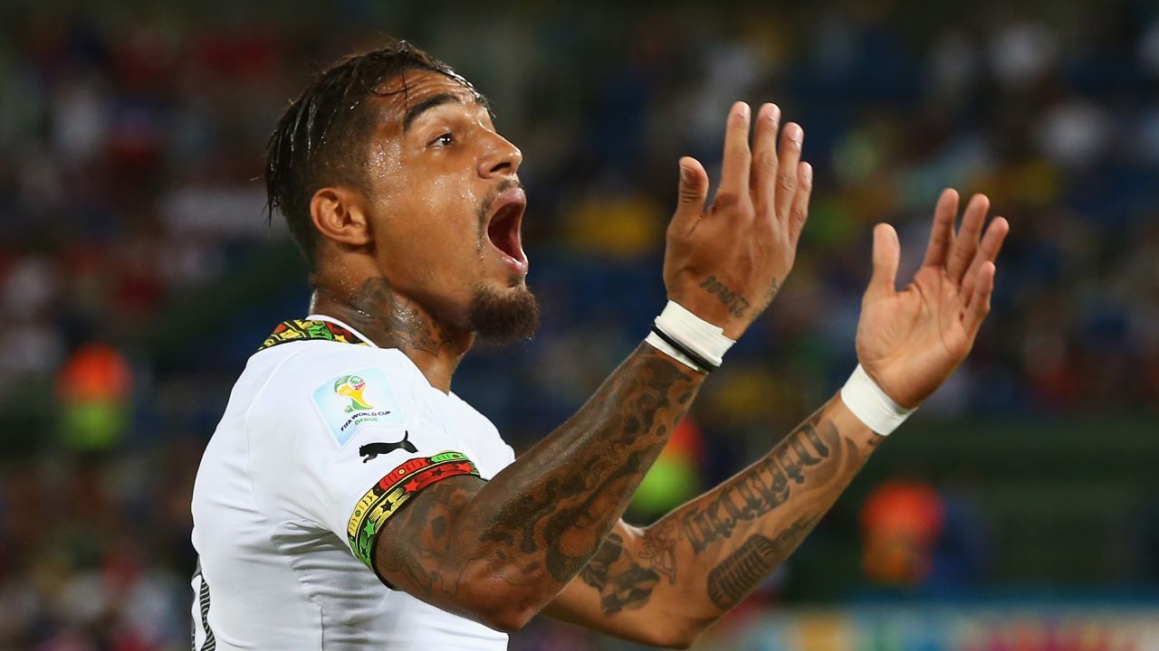 Kevin Prince-Boateng and teammate Sulley Muntari have been kicked out of Ghana's World Cup camp.