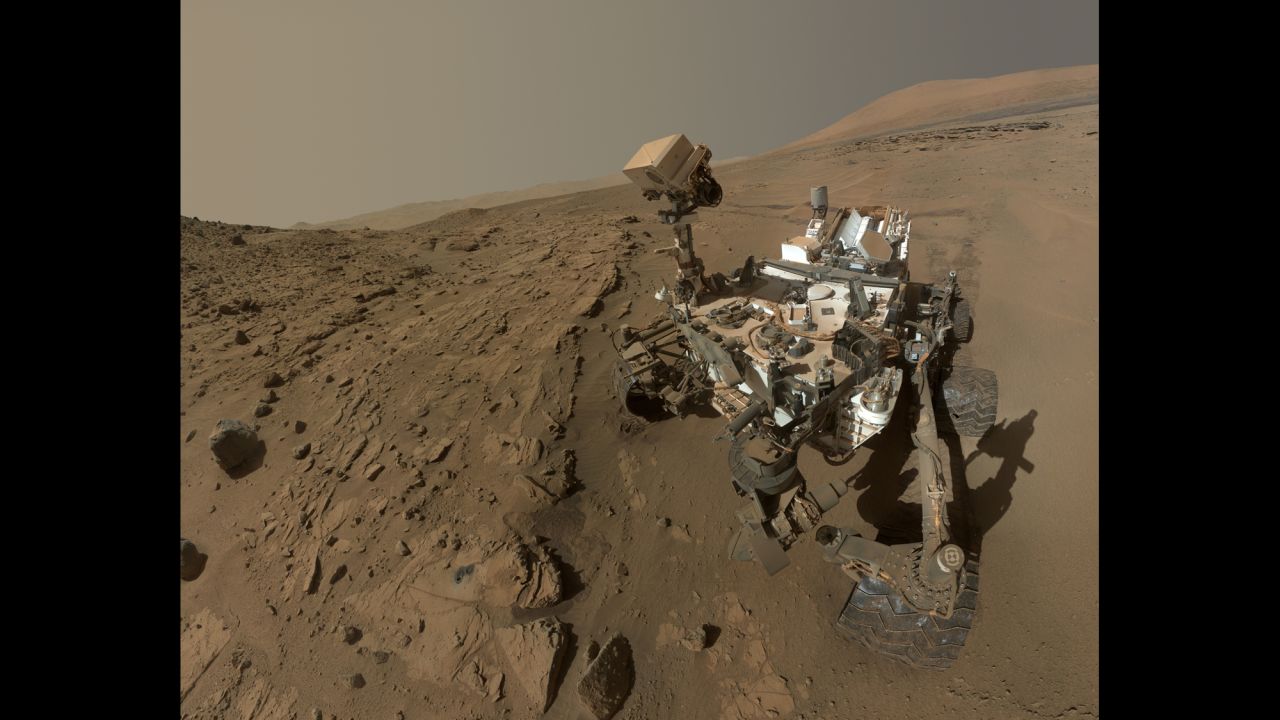 NASA released a selfie of the Mars rover Curiosity on Tuesday, June 24. The selfie, a composite of dozens of images captured in April and May, celebrated a full Martian year -- 687 days -- since the rover's touchdown on the Red Planet. <a href="http://www.cnn.com/2012/08/14/tech/gallery/mars-curiosity-rover/index.html">See more photos of the Mars rover Curiosity </a>
